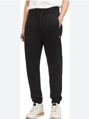 AllSaints Black Raven Finley Sweatpants, size medium